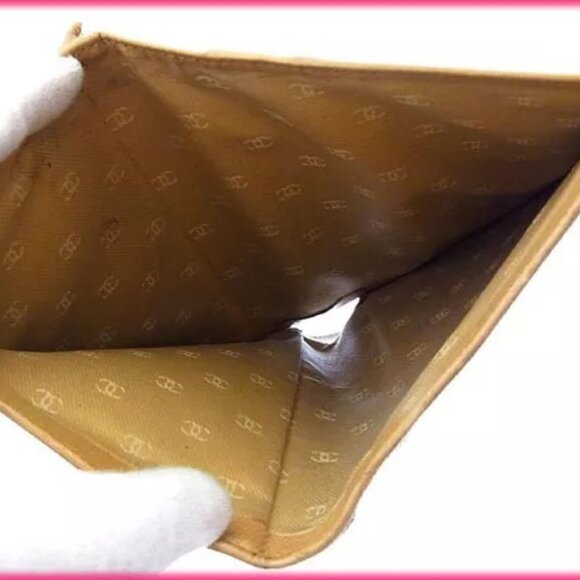Chanel Wallet Purse Coco Button Beige Gold Woman Authentic - Picture 5 of 11